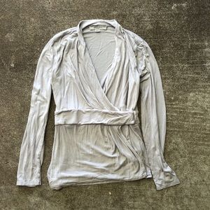 AllSaints Hook Wrap Around Blouse Top